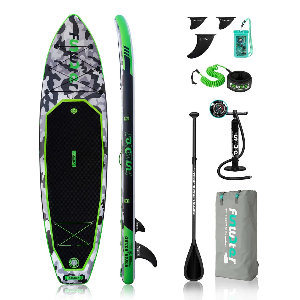 Надуваем падълборд FunWater Honor каяк и седалка 330cm Paddle Board SUP