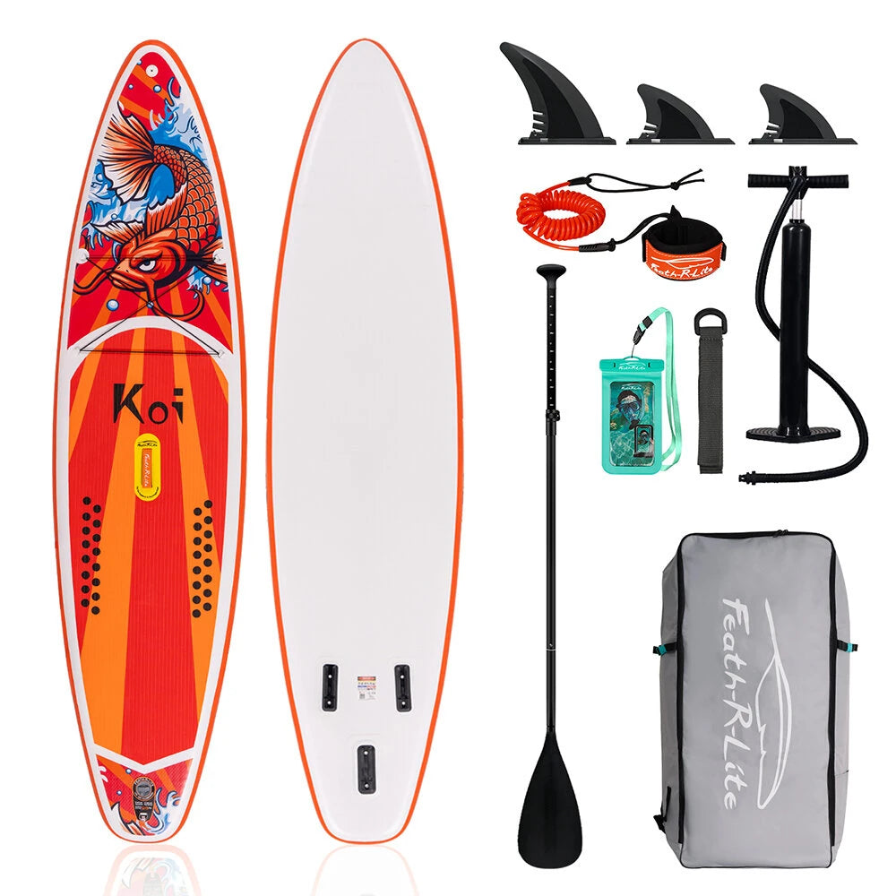 Надуваем падълборд FunWater KOI 350cm Paddle Board SUP