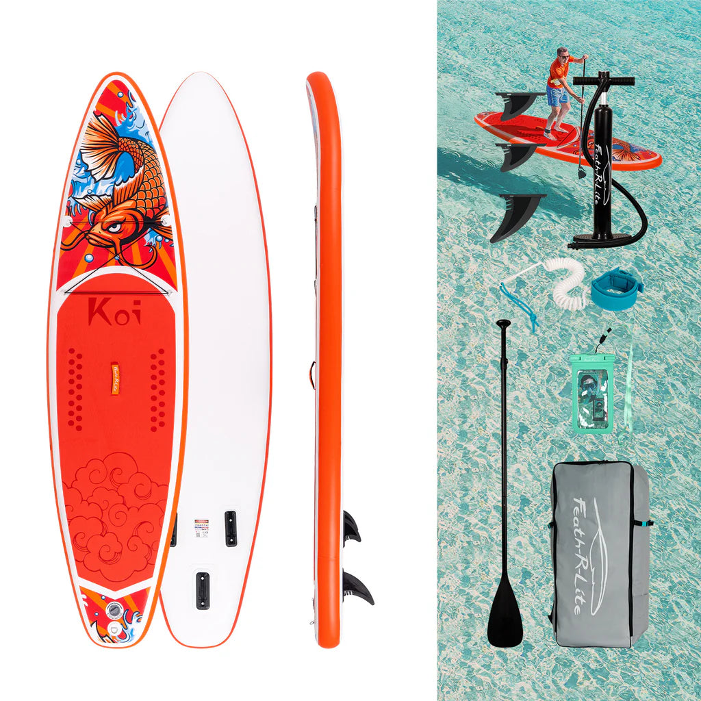 Надуваем падълборд FunWater KOI Paddle Board SUP