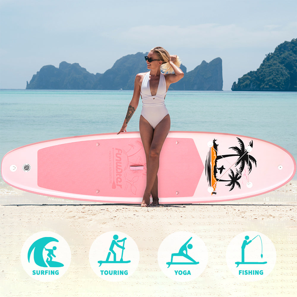 Надуваем падълборд FunWater Palm Drift Caribbean каяк и седалка Paddle Board SUP