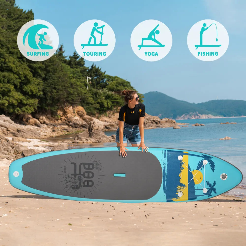Надуваем падълборд FunWater Palm 335cm Paddle Board SUP