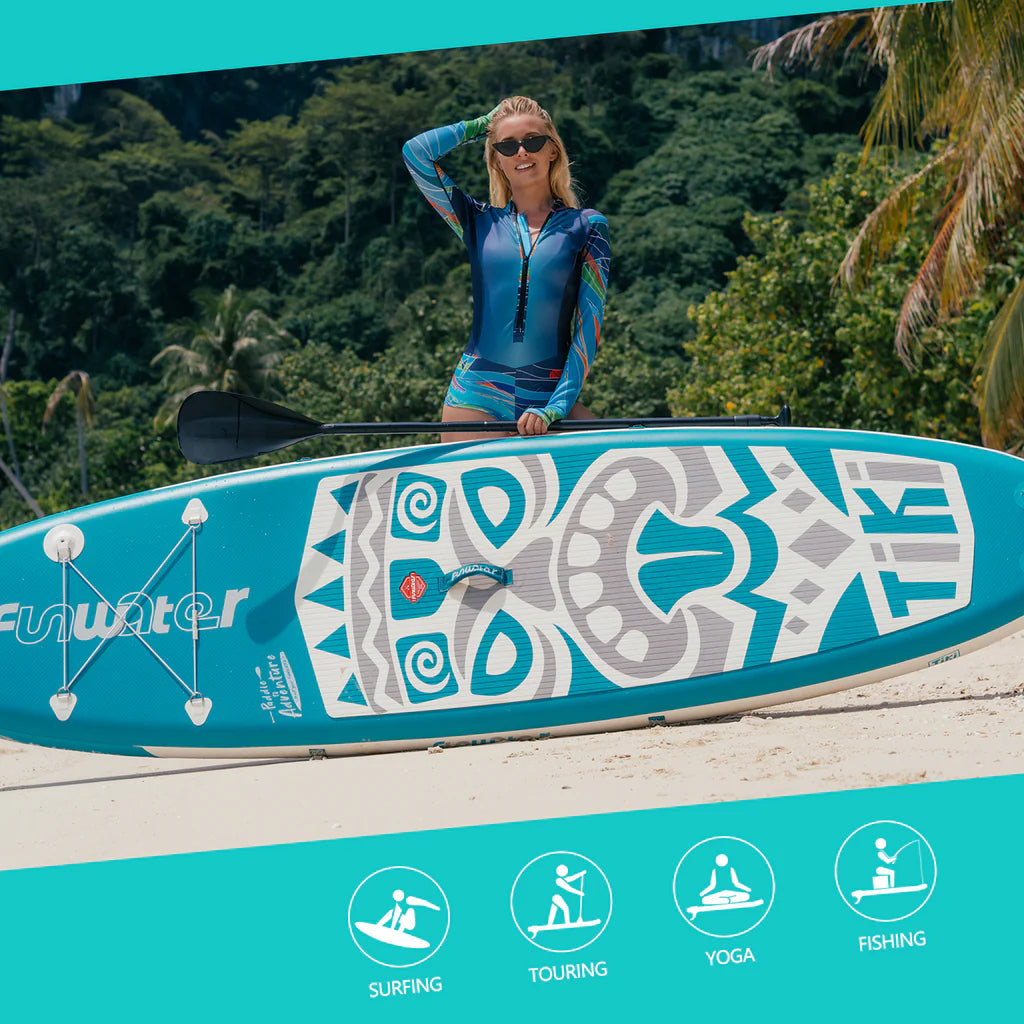 Надуваем падълборд FunWater TIKI Paddle Board SUP
