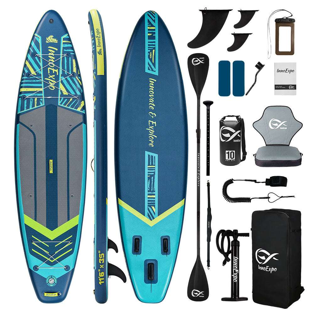 Надуваем SUP Kayak Ocean Pro 350см – Premium комплект с надуваема седалка