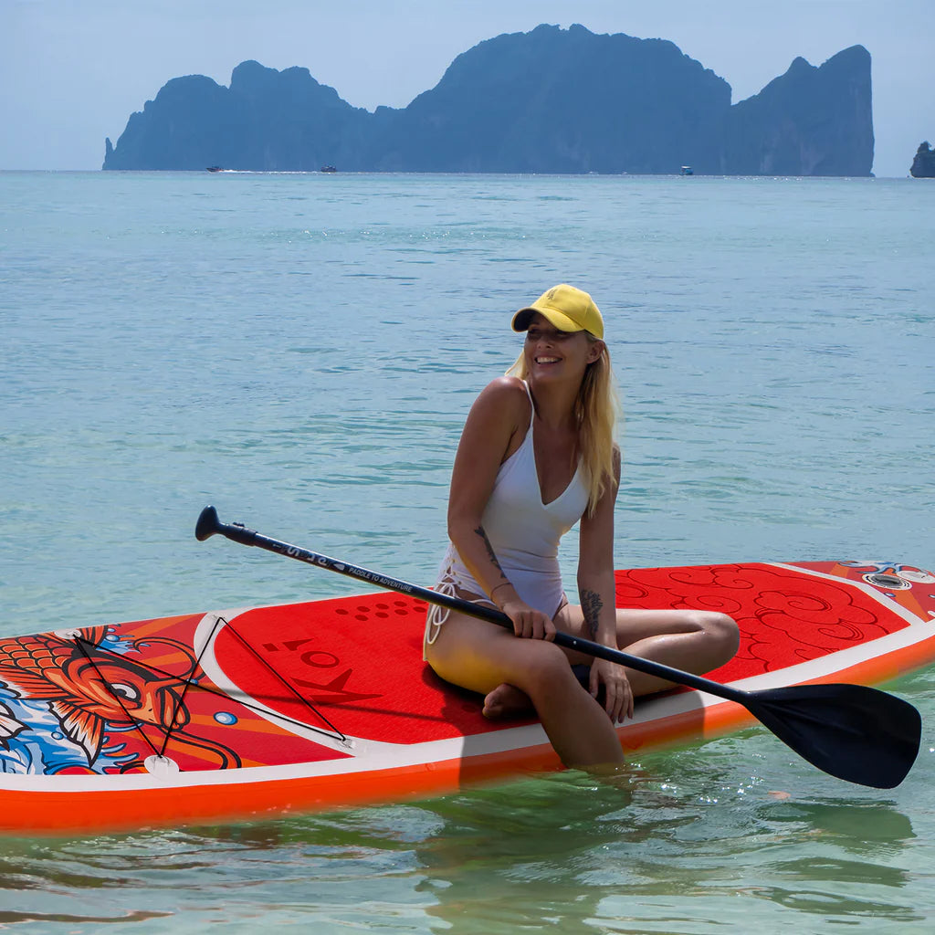 Надуваем падълборд FunWater KOI Paddle Board SUP