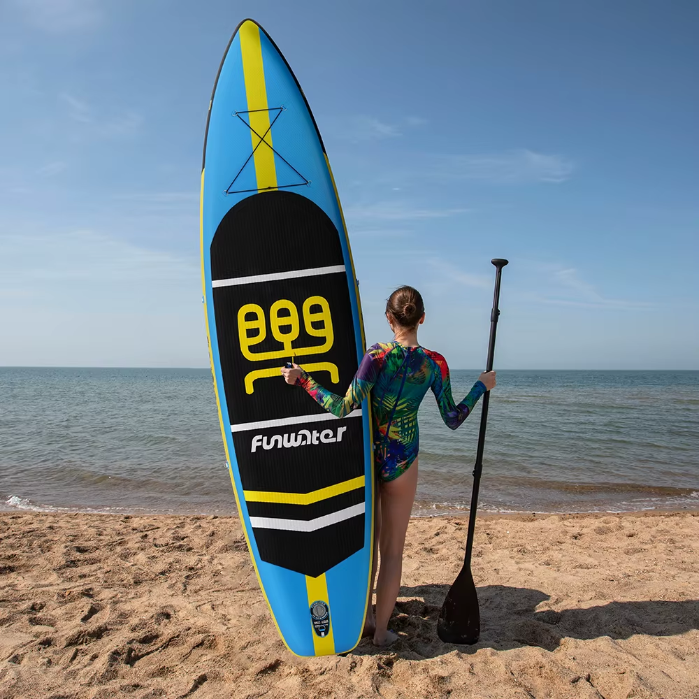 Надуваем падълборд FunWater CRUISE Paddle Board SUP BLUE