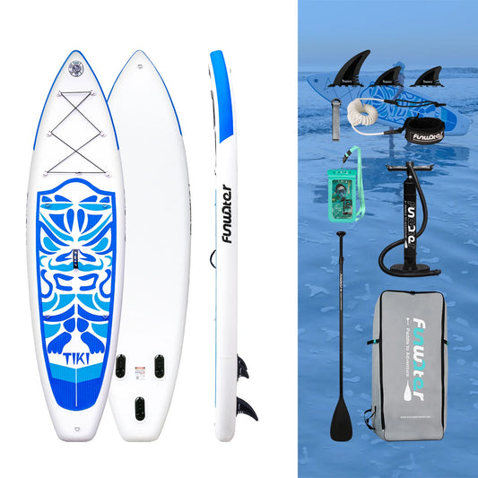 Надуваем падълборд FunWater TIKI Spirit Paddle Board SUP