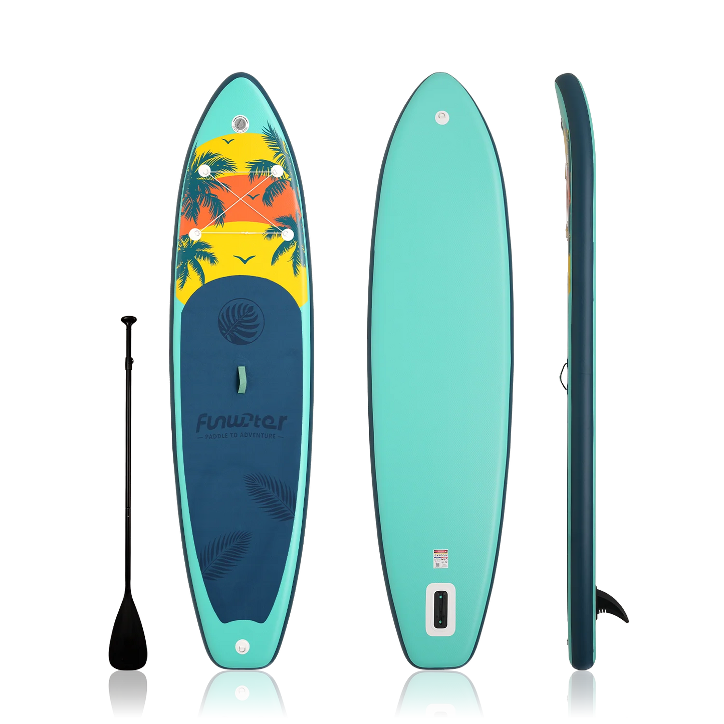 Надуваем падълборд FunWater Island Explorer Paddle Board SUP 335cm