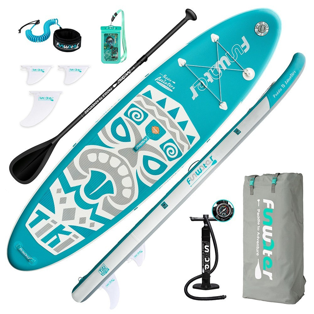 Надуваем падълборд FunWater TIKI Paddle Board SUP