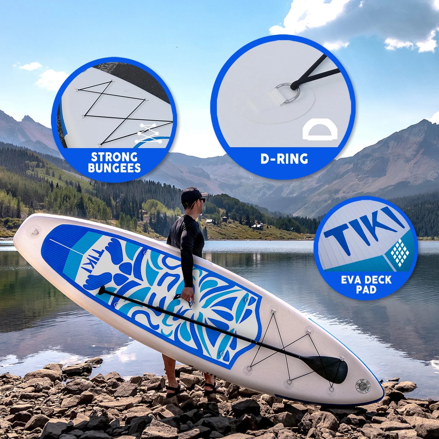 Надуваем падълборд FunWater TIKI Spirit Paddle Board SUP
