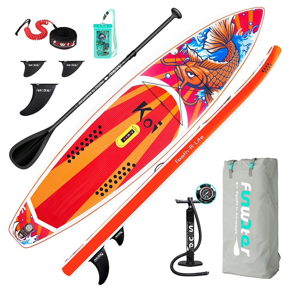Надуваем падълборд FunWater KOI Paddle Board SUP