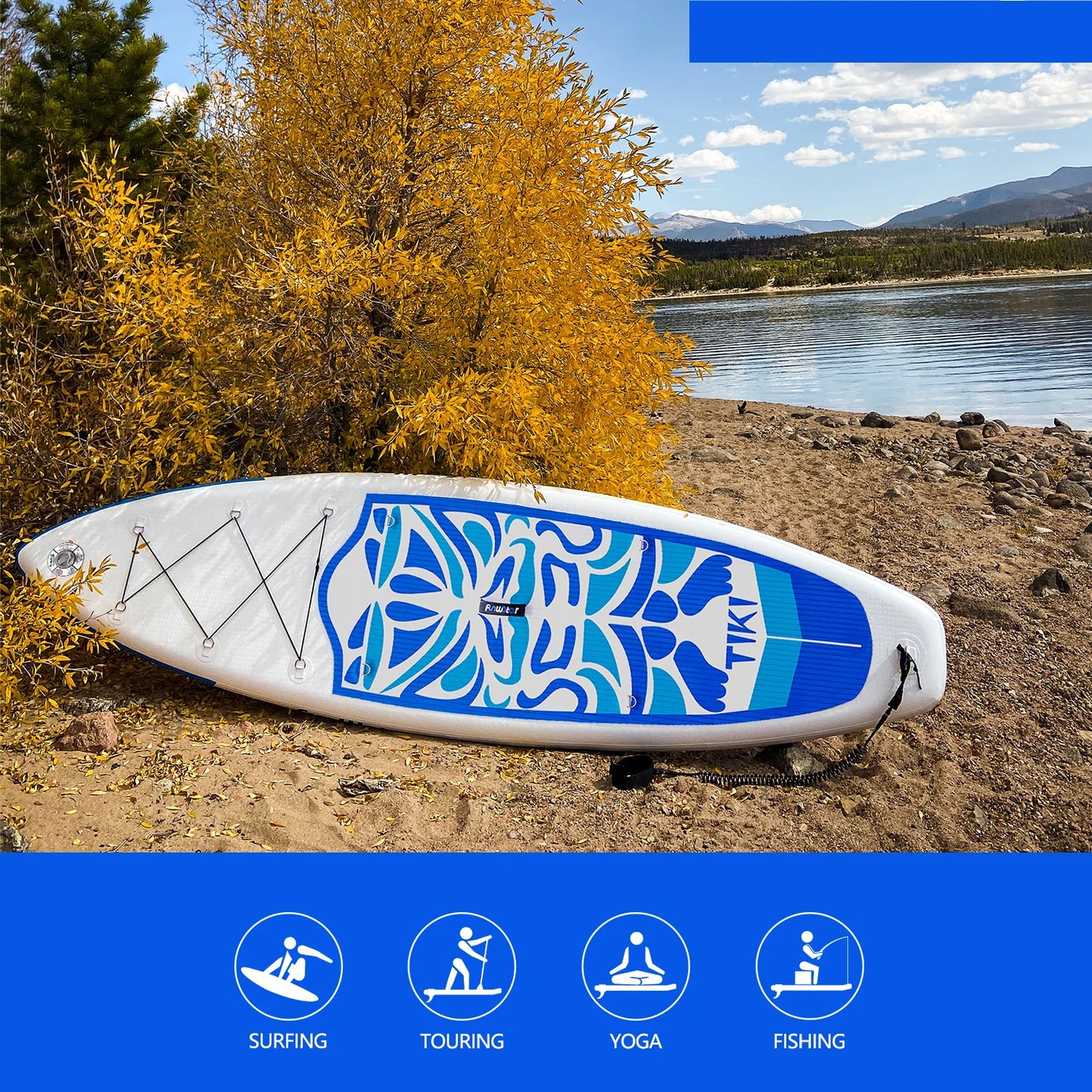 Надуваем падълборд FunWater TIKI Spirit Paddle Board SUP