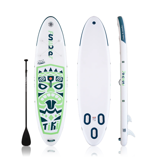 Надуваем падълборд FunWater TIKI Emerald Paddle Board SUP