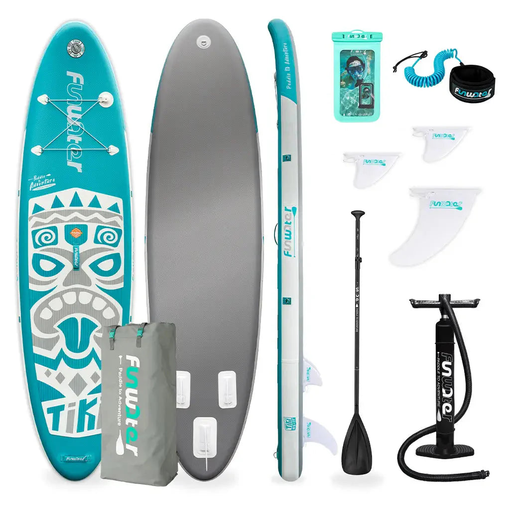 Надуваем падълборд FunWater TIKI Paddle Board SUP