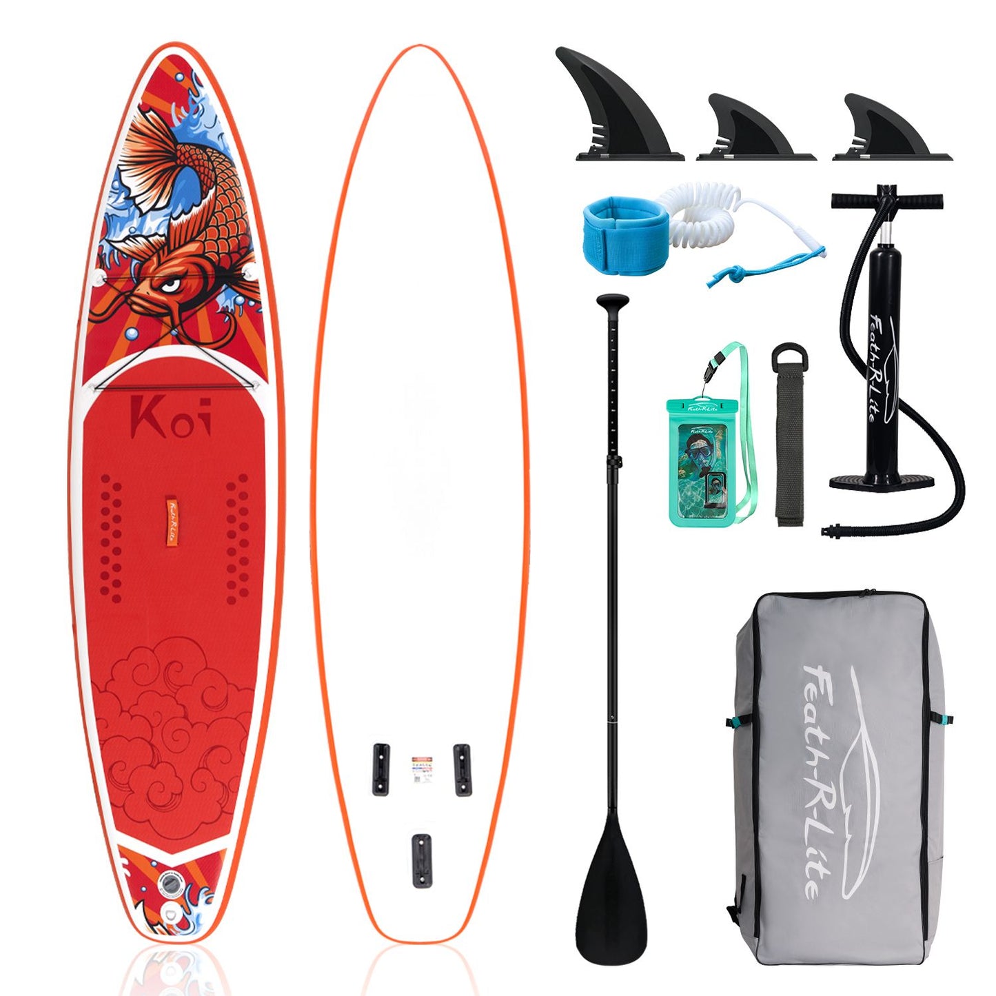 Надуваем падълборд FunWater KOI 335cm Paddle Board SUP