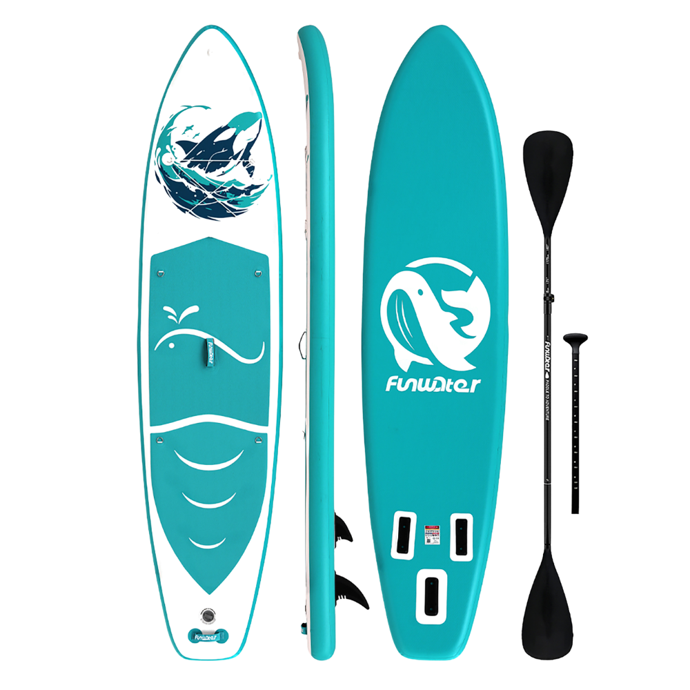 Надуваем падълборд FunWater WHALE 350см – с каяк седалка