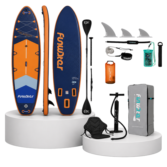 Надуваем падълборд FunWater NAVIGATOR 350см – с каяк седалка