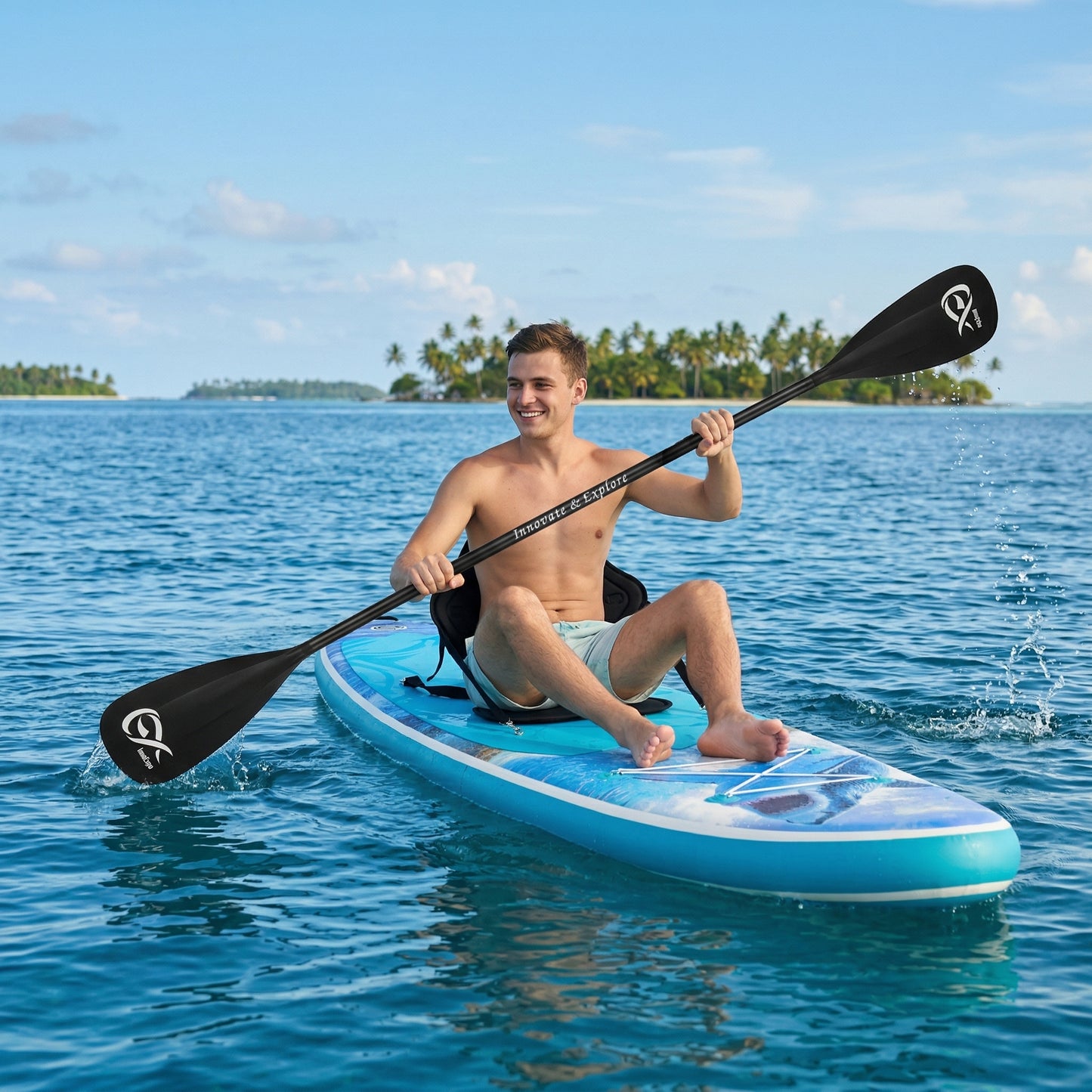 Надуваем падълборд OCEAN LIFE 350см (11'6") – SUP с каяк седалка