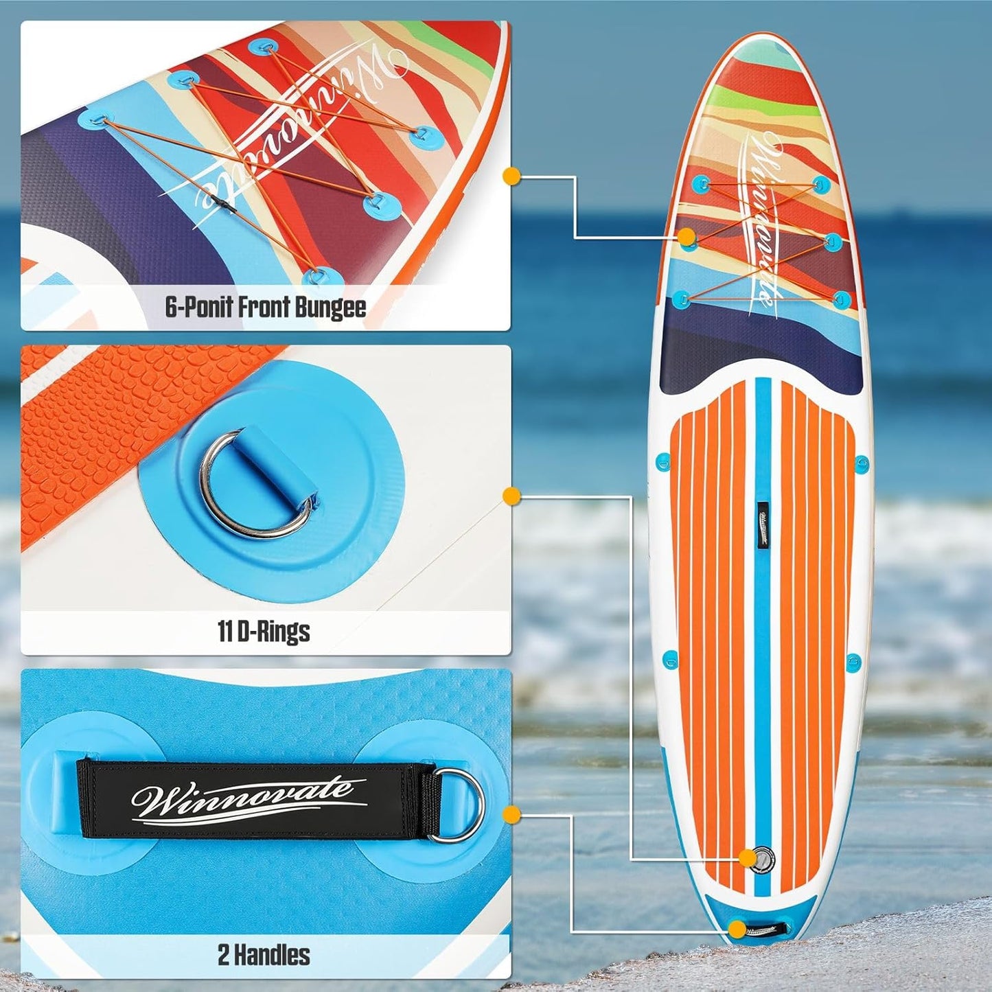 Надуваем падълборд FunWater CALIFORNIA 335см (11’) – комплект