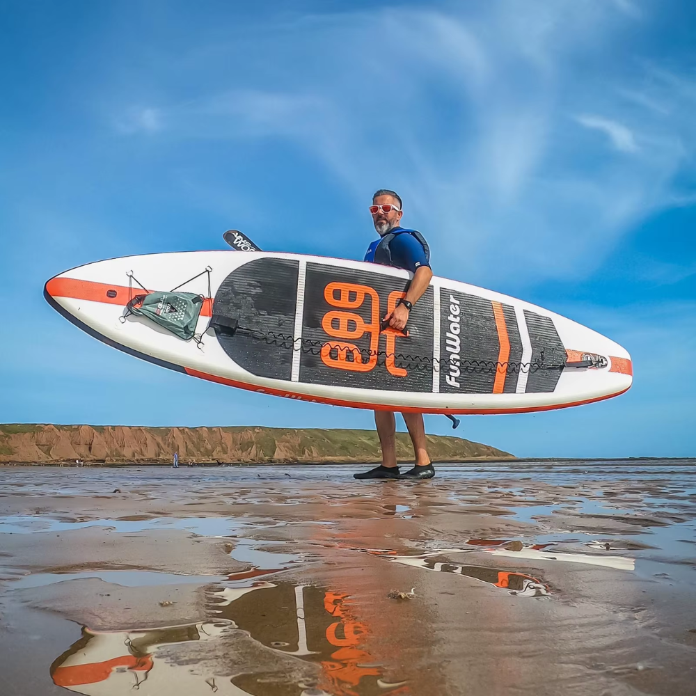 Надуваем падълборд FunWater CRUISE Paddle Board SUP RED