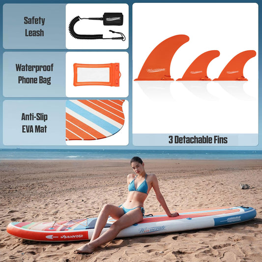 Надуваем падълборд FunWater CALIFORNIA 335см (11’) – комплект