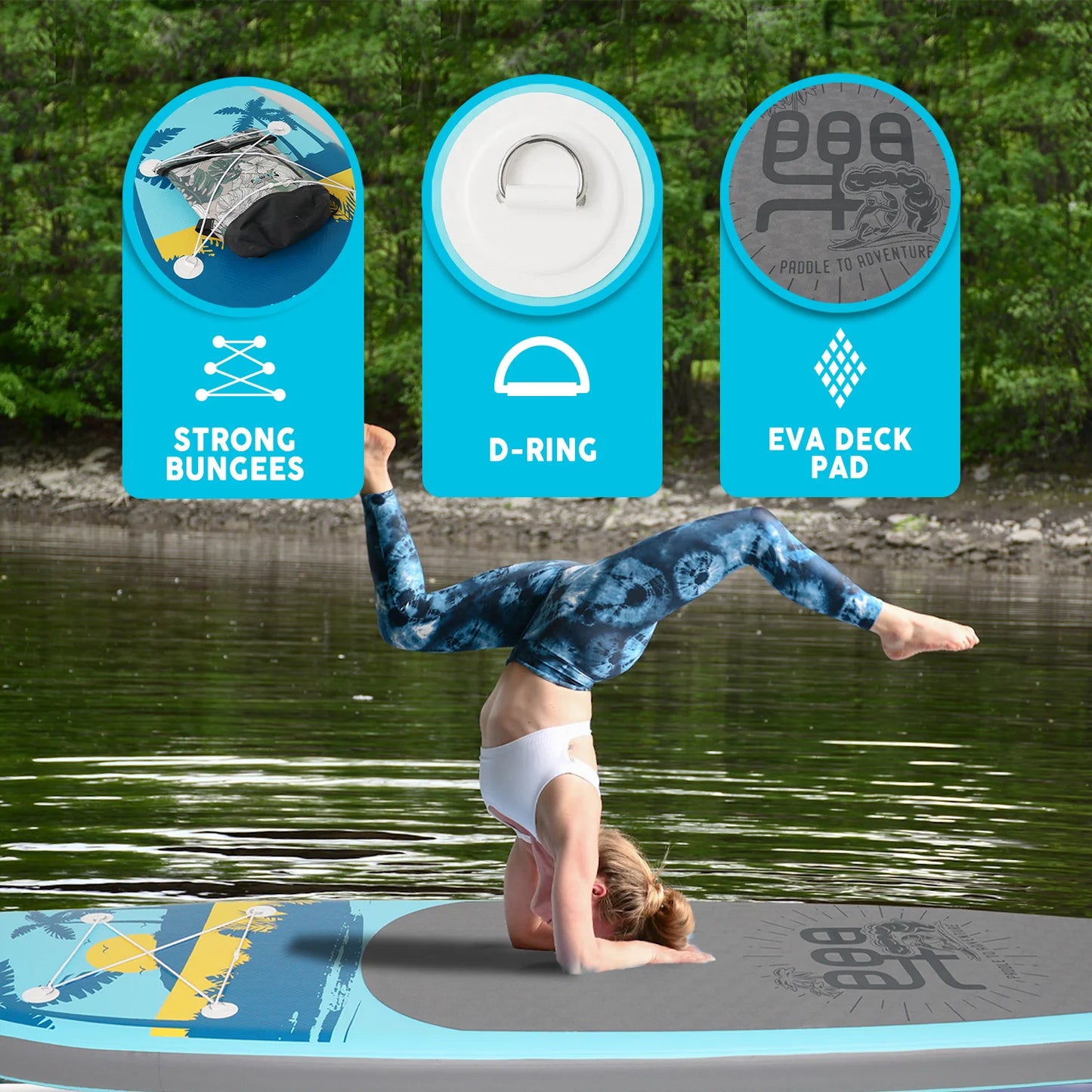 Надуваем падълборд FunWater PALM 335см (11') – комплект