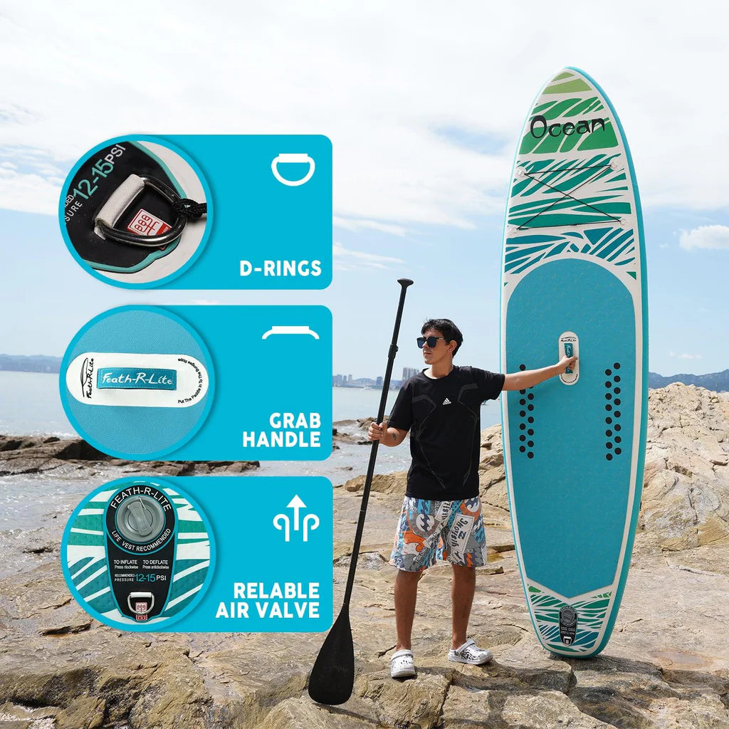 Надуваем падълборд FunWater Ocean Paddle Board SUP 335cm 11′