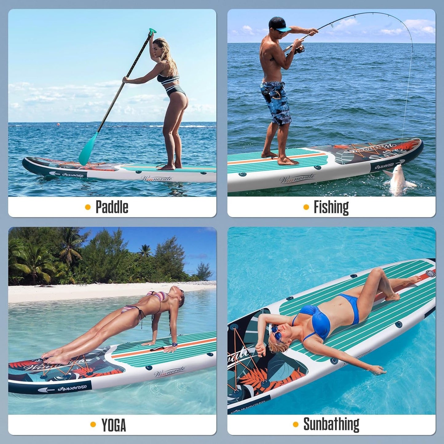 Надуваем падълборд TROPIC ESCAPE 335см (11') – комплект SUP борд с аксесоари