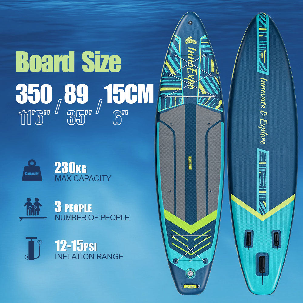 Надуваем SUP Kayak Ocean Pro 350см – Premium комплект с надуваема седалка