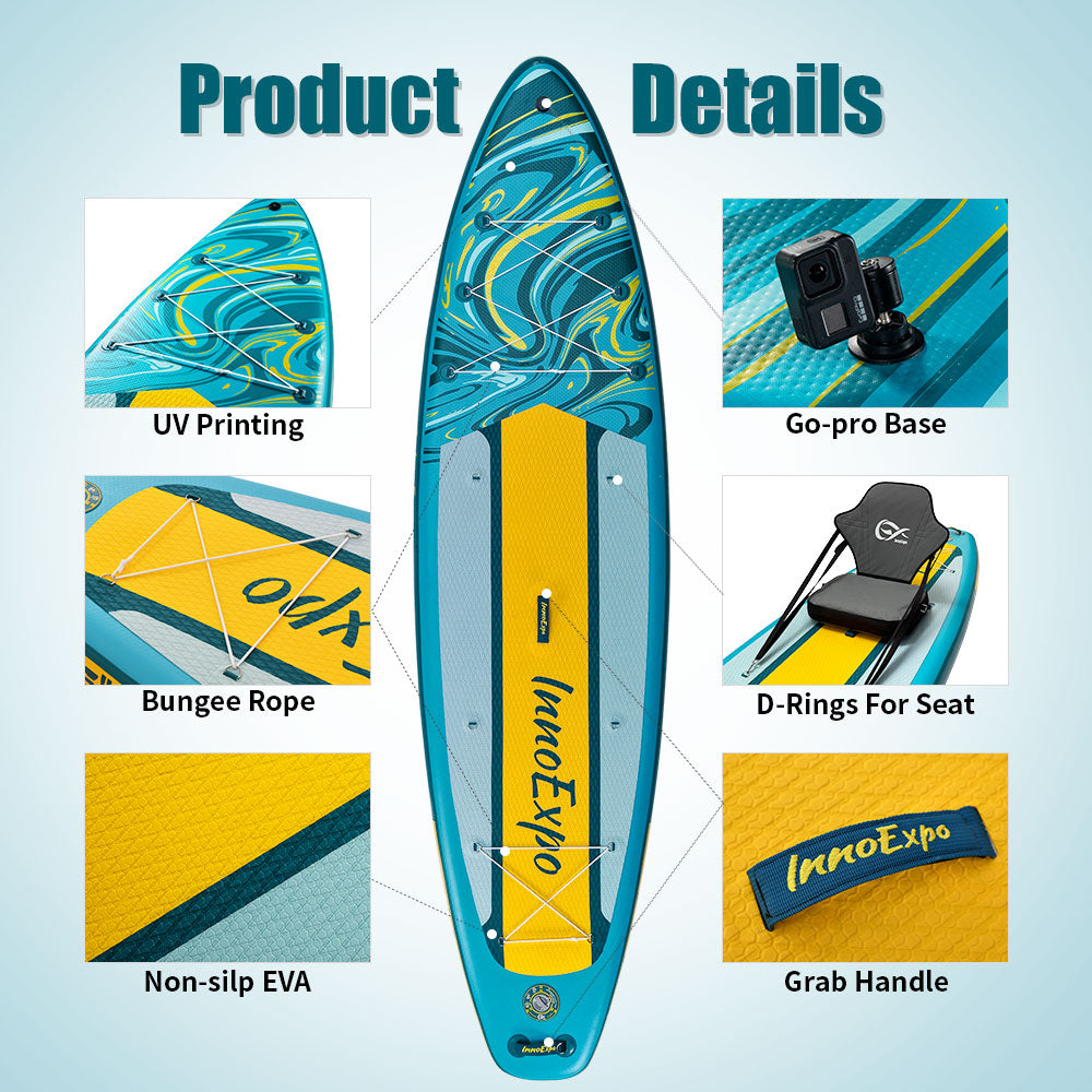 Надуваем SUP Kayak Glide 350см – Premium комплект с надуваема седалка