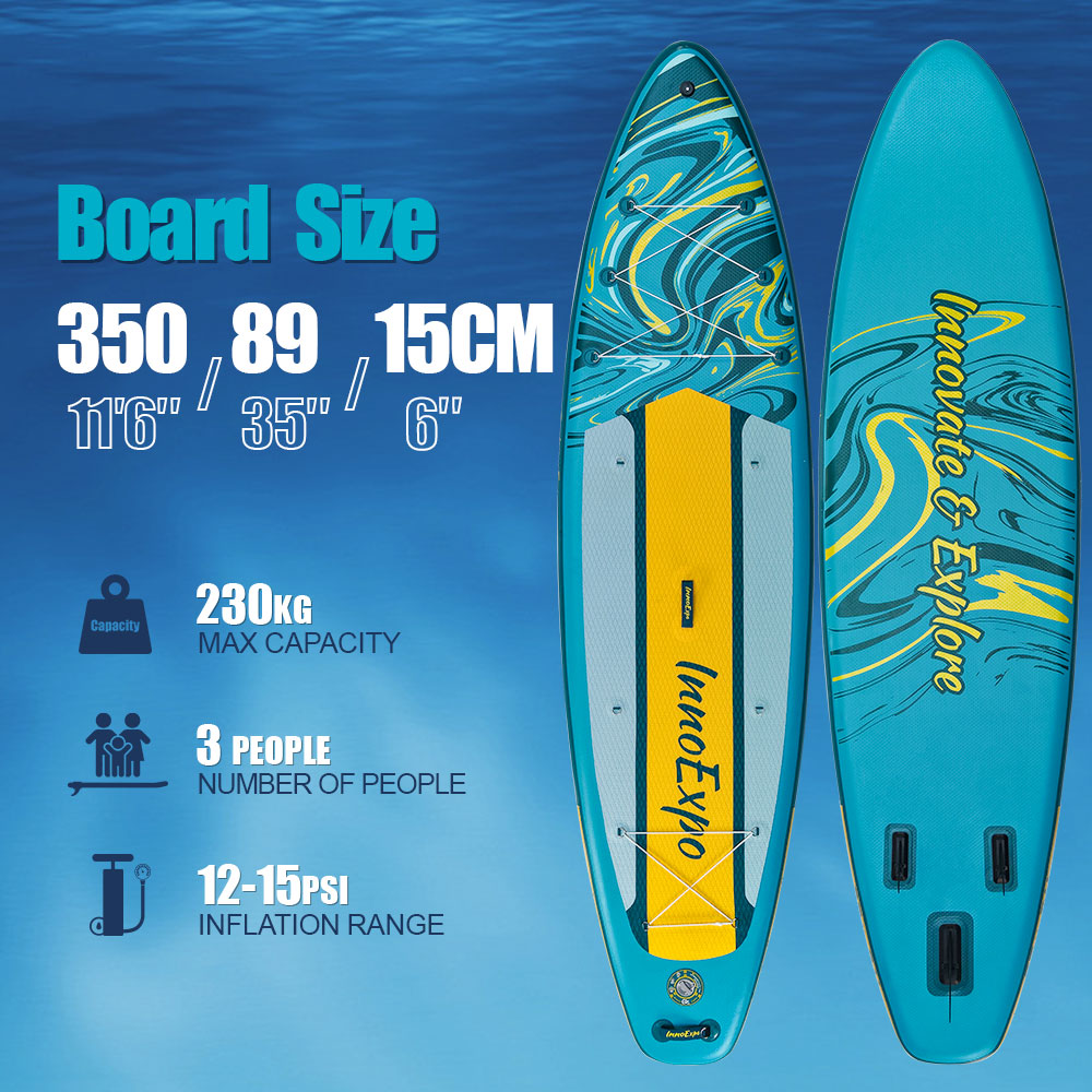 Надуваем SUP Kayak Glide 350см – Premium комплект с надуваема седалка