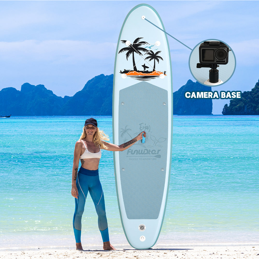 Надуваем падълборд FunWater Palm Drift Caribbean каяк и седалка Paddle Board SUP