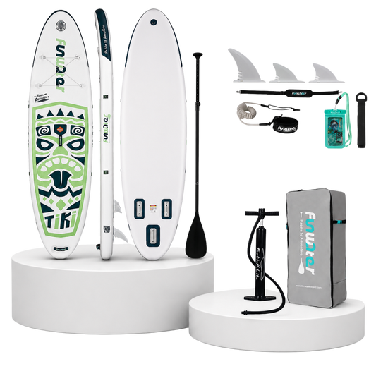 Надуваем падълборд FunWater TIKI Emerald 320см – комплект
