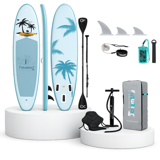 Надуваем падълборд FunWater Relax Caribbean 335см с каяк седалка