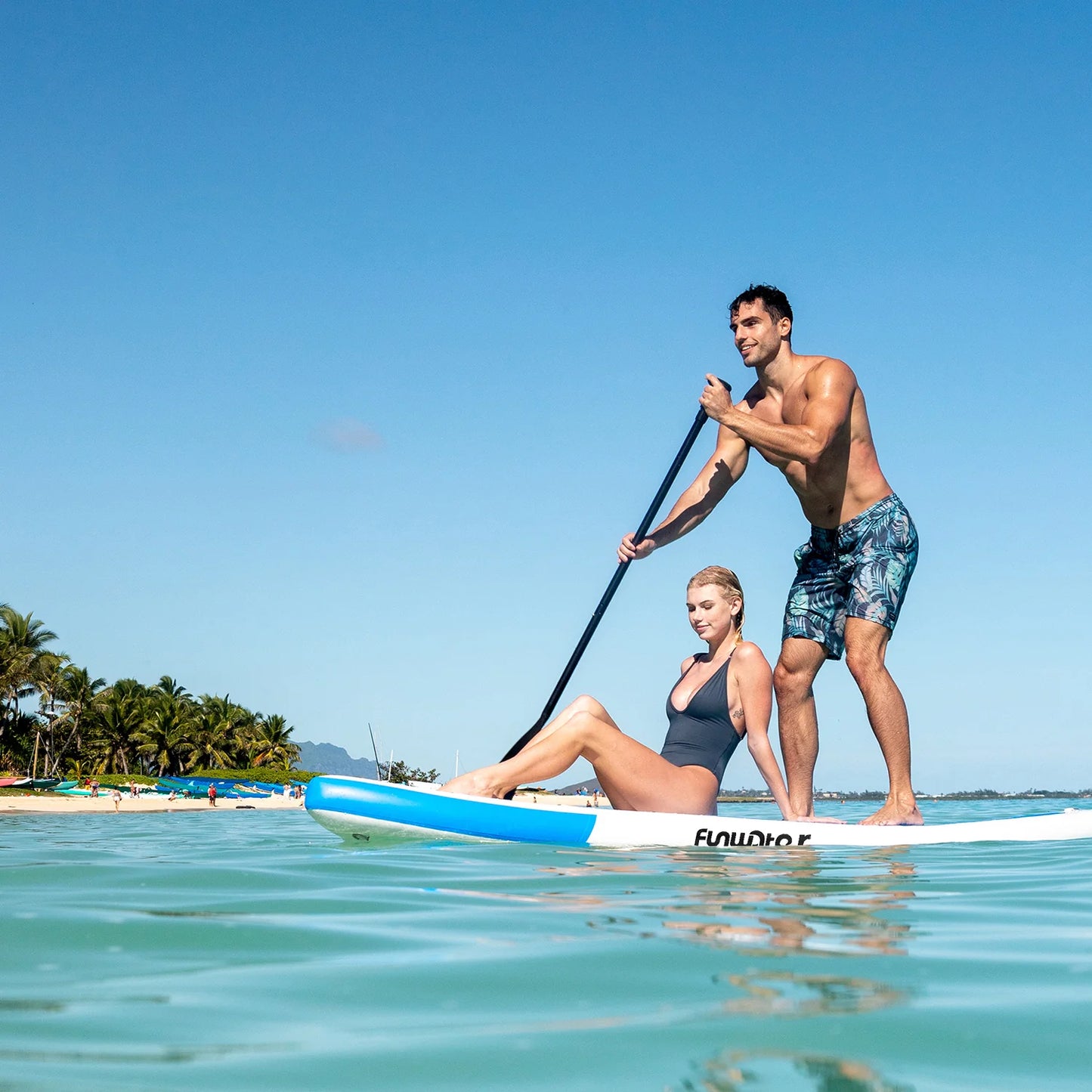 Надуваем падълборд FunWater TIKI Spirit Paddle Board SUP