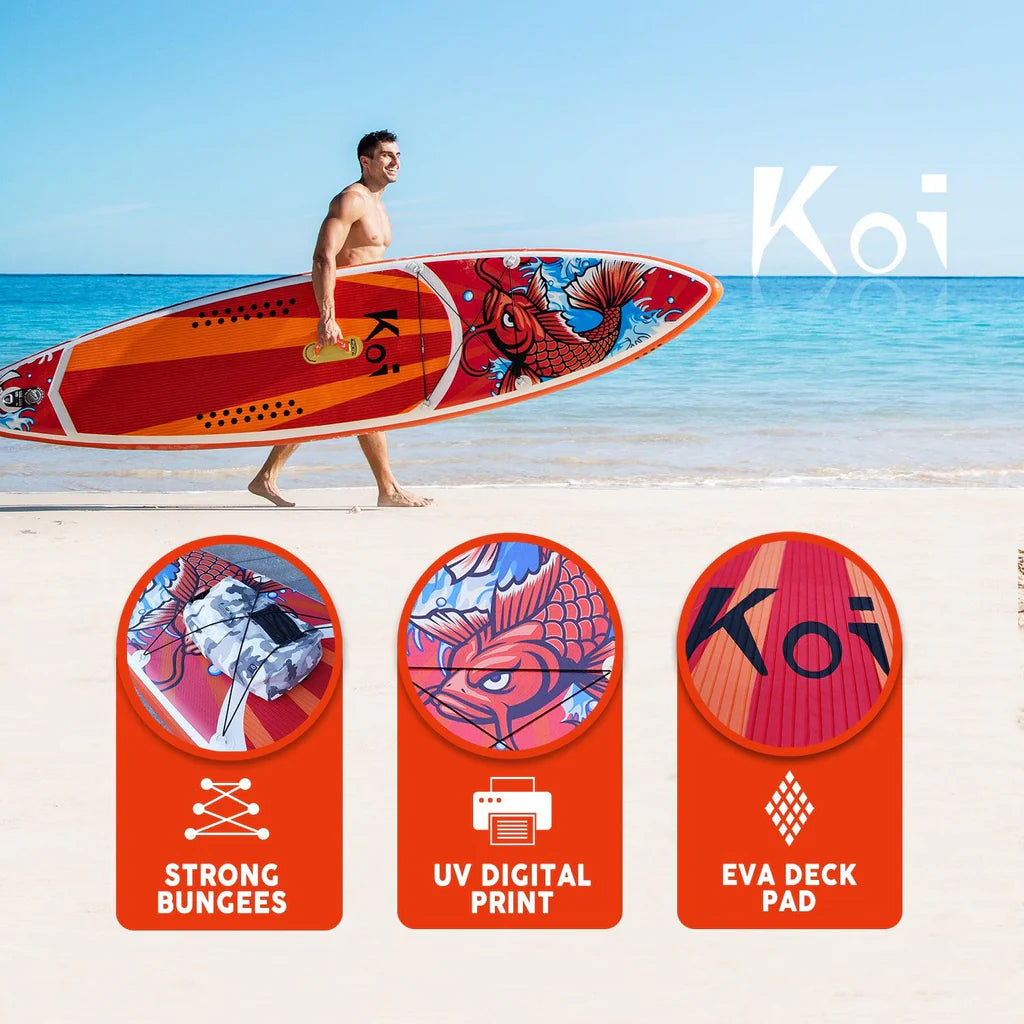 Надуваем падълборд FunWater KOI 350см 11'6" – комплект