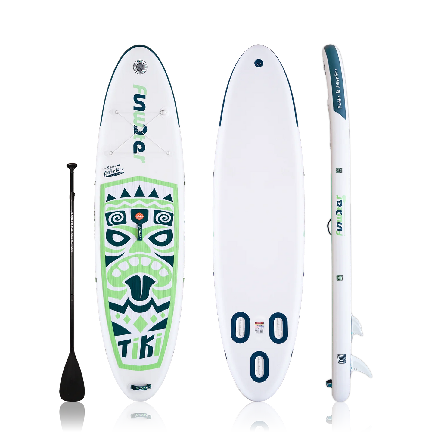 Надуваем падълборд FunWater TIKI Emerald Paddle Board SUP