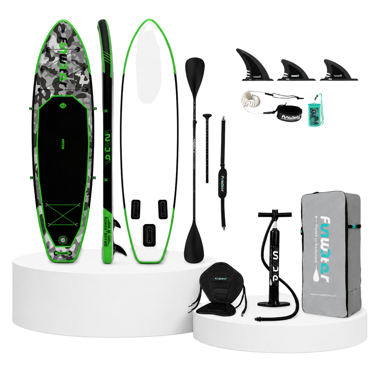 Надуваем падълборд FunWater HONOR 330см с каяк седалка