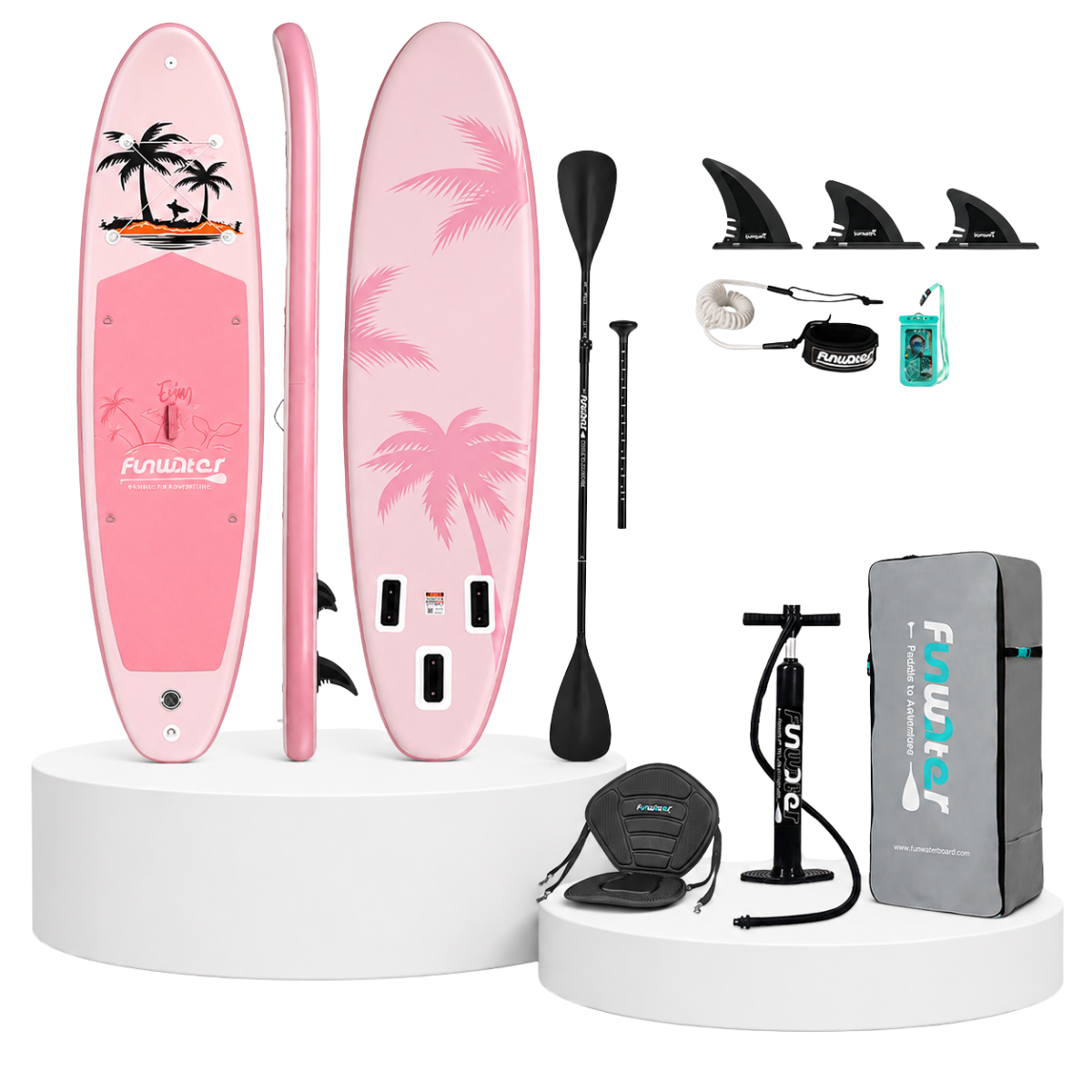 Надуваем падълборд FunWater Coral 335см с каяк седалка