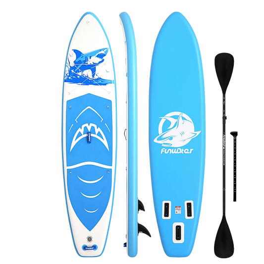 Надуваем падълборд FunWater SHARK 350см – с каяк седалка