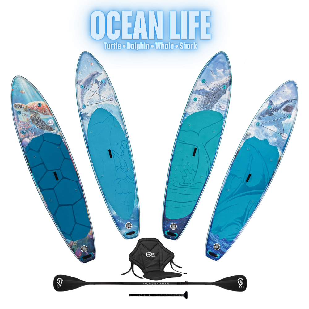 Надуваем падълборд OCEAN LIFE 350см (11'6") – SUP с каяк седалка