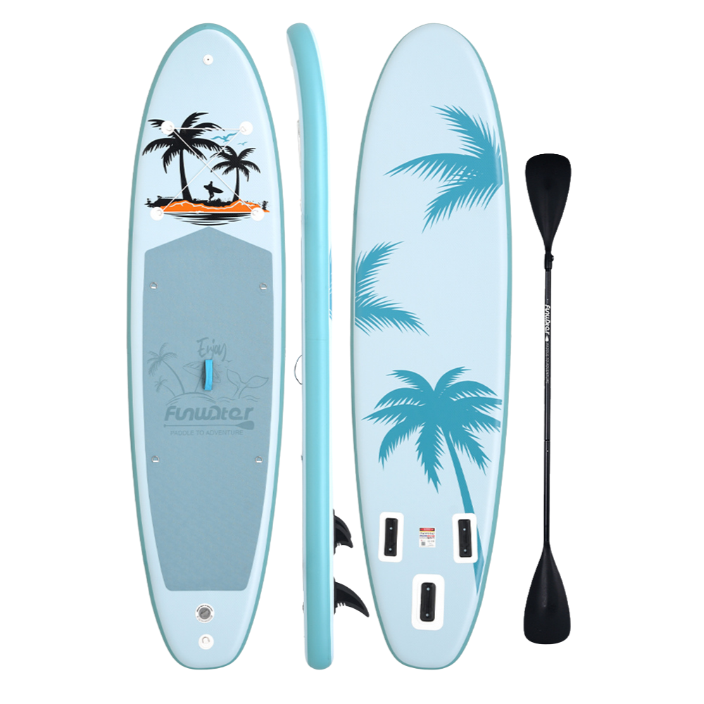 Надуваем падълборд FunWater Relax Caribbean 335см с каяк седалка