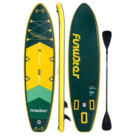 Надуваем падълборд FunWater ADVENTURE PRO 350см – с каяк седалка